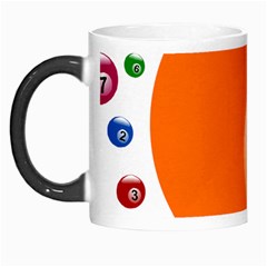 Billiard Ball Ball Game Pink Orange Morph Mugs by HermanTelo