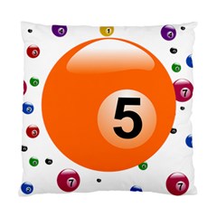 Billiard Ball Ball Game Pink Orange Standard Cushion Case (two Sides) by HermanTelo