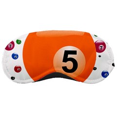 Billiard Ball Ball Game Pink Orange Sleeping Mask by HermanTelo