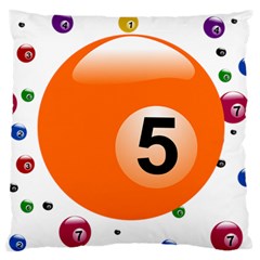 Billiard Ball Ball Game Pink Orange Standard Flano Cushion Case (two Sides)