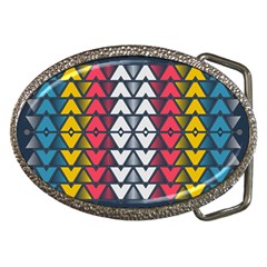 Background Colorful Geometric Unique Belt Buckles