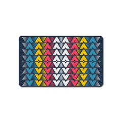 Background Colorful Geometric Unique Magnet (name Card)