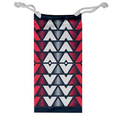 Background Colorful Geometric Unique Jewelry Bag