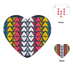 Background Colorful Geometric Unique Playing Cards (heart)