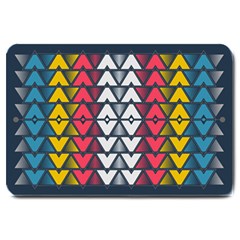 Background Colorful Geometric Unique Large Doormat 