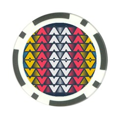 Background Colorful Geometric Unique Poker Chip Card Guard