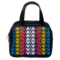 Background Colorful Geometric Unique Classic Handbag (one Side)