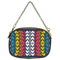 Background Colorful Geometric Unique Chain Purse (one Side)