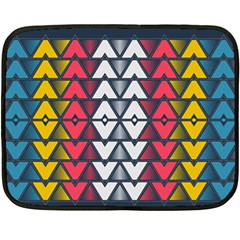 Background Colorful Geometric Unique Double Sided Fleece Blanket (mini) 