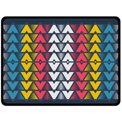 Background Colorful Geometric Unique Fleece Blanket (large) 