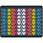 Background Colorful Geometric Unique Fleece Blanket (Large)  80 x60  Blanket Front