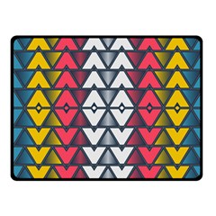 Background Colorful Geometric Unique Fleece Blanket (small)