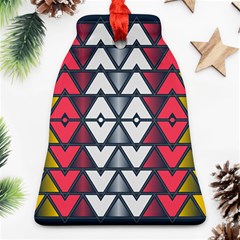 Background Colorful Geometric Unique Ornament (bell)