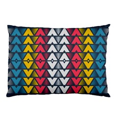 Background Colorful Geometric Unique Pillow Case (two Sides) by HermanTelo