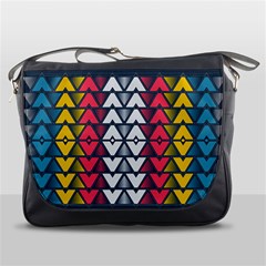 Background Colorful Geometric Unique Messenger Bag