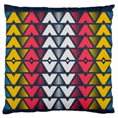 Background Colorful Geometric Unique Standard Flano Cushion Case (two Sides) by HermanTelo