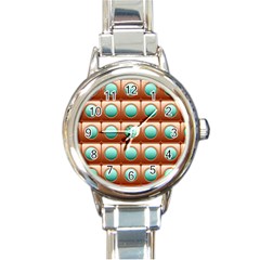 Abstract Circle Square Round Italian Charm Watch by HermanTelo