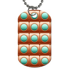 Abstract Circle Square Dog Tag (one Side) by HermanTelo