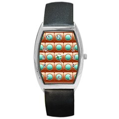 Abstract Circle Square Barrel Style Metal Watch by HermanTelo