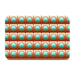 Abstract Circle Square Plate Mats by HermanTelo