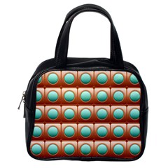 Abstract Circle Square Classic Handbag (one Side)