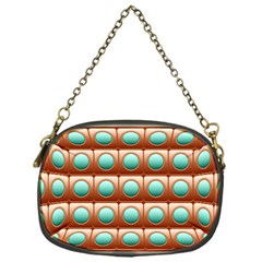 Abstract Circle Square Chain Purse (one Side)