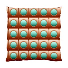 Abstract Circle Square Standard Cushion Case (one Side)