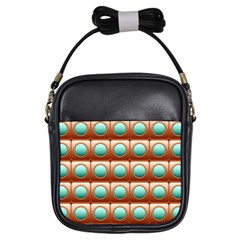 Abstract Circle Square Girls Sling Bag