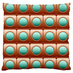 Abstract Circle Square Large Cushion Case (two Sides) by HermanTelo