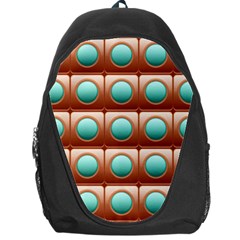 Abstract Circle Square Backpack Bag