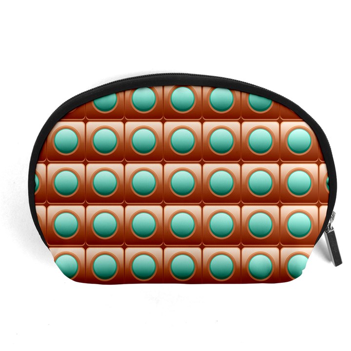 Abstract Circle Square Accessory Pouch (Large)