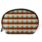 Abstract Circle Square Accessory Pouch (Large) Back