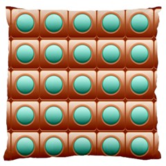 Abstract Circle Square Large Flano Cushion Case (two Sides) by HermanTelo