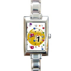 Billiard Ball Ball Game Rectangle Italian Charm Watch by HermanTelo