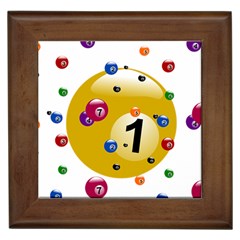 Billiard Ball Ball Game Framed Tiles by HermanTelo