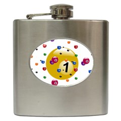 Billiard Ball Ball Game Hip Flask (6 Oz)