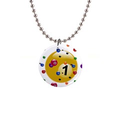 Billiard Ball Ball Game 1  Button Necklace