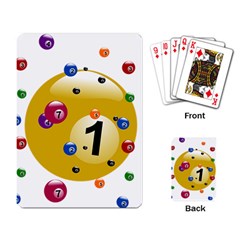 Billiard Ball Ball Game Playing Cards Single Design