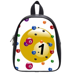 Billiard Ball Ball Game School Bag (small)