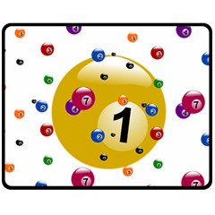 Billiard Ball Ball Game Fleece Blanket (medium) 