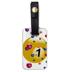 Billiard Ball Ball Game Luggage Tag (one Side) by HermanTelo