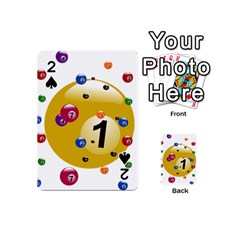 Billiard Ball Ball Game Playing Cards Double Sided (mini) by HermanTelo