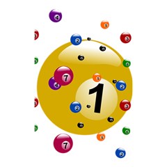 Billiard Ball Ball Game Shower Curtain 48  X 72  (small)  by HermanTelo