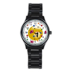 Billiard Ball Ball Game Stainless Steel Round Watch