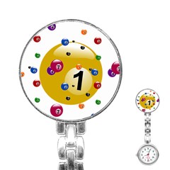 Billiard Ball Ball Game Stainless Steel Nurses Watch by HermanTelo