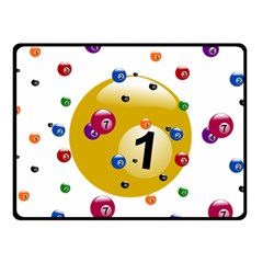 Billiard Ball Ball Game Double Sided Fleece Blanket (small) 