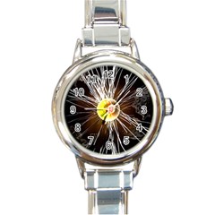 Abstract Exploding Design Round Italian Charm Watch by HermanTelo