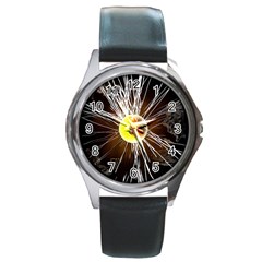 Abstract Exploding Design Round Metal Watch by HermanTelo