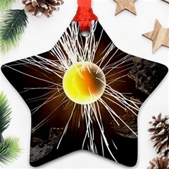 Abstract Exploding Design Ornament (star) by HermanTelo