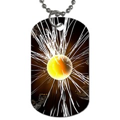 Abstract Exploding Design Dog Tag (two Sides) by HermanTelo